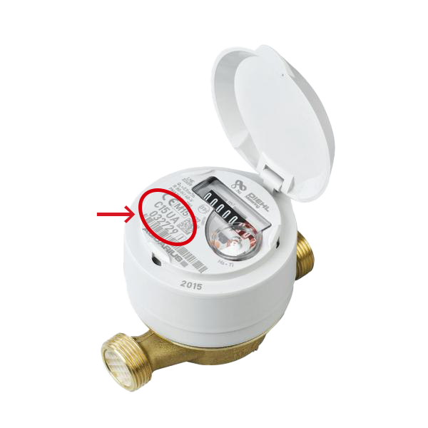 Numéro compteur eau Diehl Aquarius